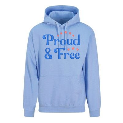 Proud And Free USA Holiday Unisex Surf Hoodie