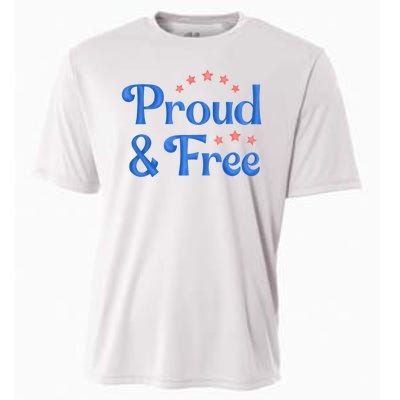 Proud And Free USA Holiday Cooling Performance Crew T-Shirt