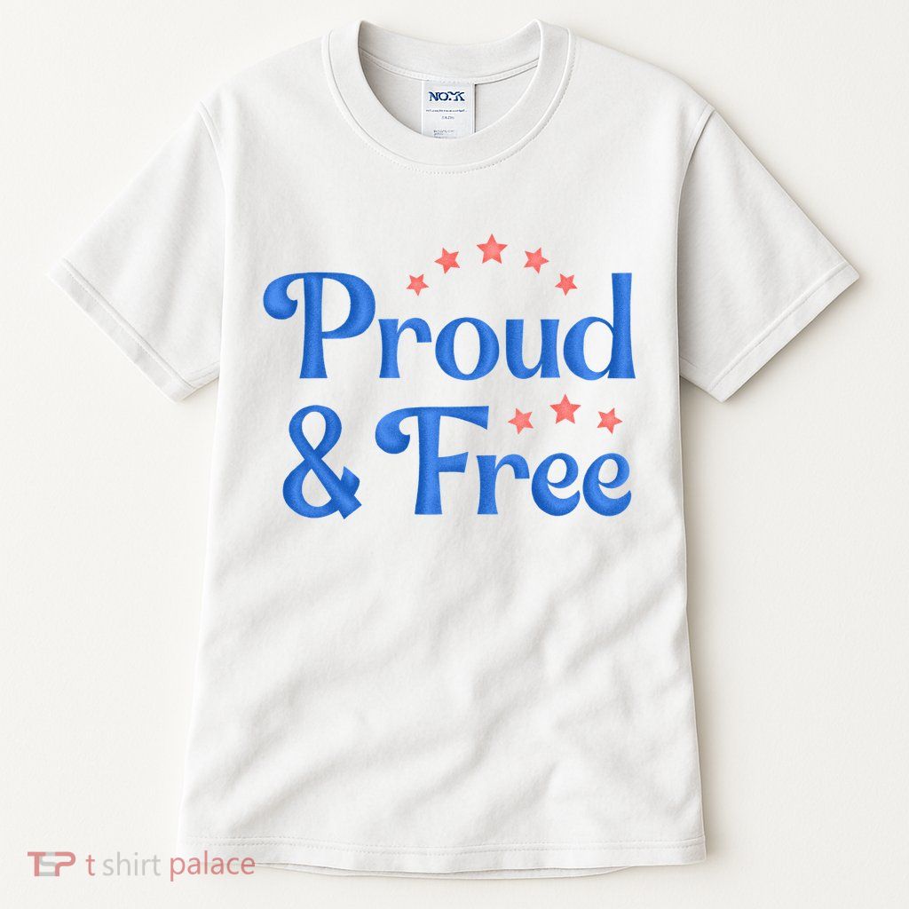 Proud And Free USA Holiday Tall T-Shirt