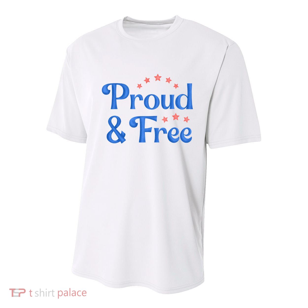 Proud And Free USA Holiday Youth Performance Sprint T-Shirt
