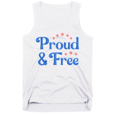 Proud And Free USA Holiday Tank Top