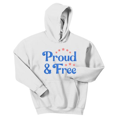 Proud And Free USA Holiday Kids Hoodie