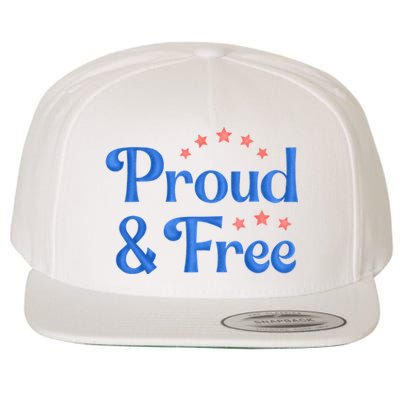 Proud And Free USA Holiday Wool Snapback Cap