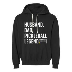 Pickleball Art For Husband Pickle Ball Pickleball Lover Garment-Dyed Fleece Hoodie