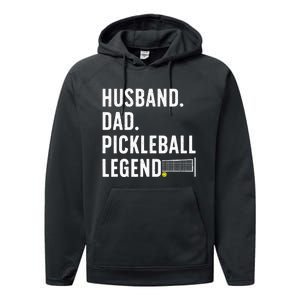 Pickleball Art For Husband Pickle Ball Pickleball Lover Performance Fleece Hoodie