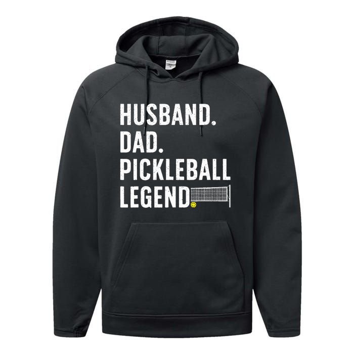 Pickleball Art For Husband Pickle Ball Pickleball Lover Performance Fleece Hoodie