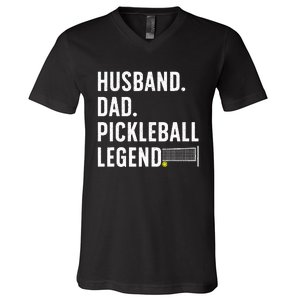 Pickleball Art For Husband Pickle Ball Pickleball Lover V-Neck T-Shirt