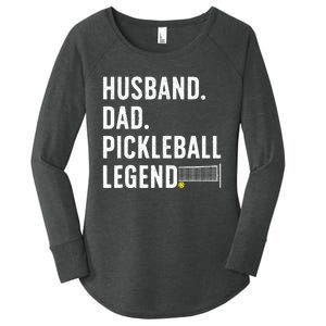 Pickleball Art For Husband Pickle Ball Pickleball Lover Women's Perfect Tri Tunic Long Sleeve Shirt