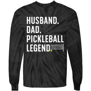 Pickleball Art For Husband Pickle Ball Pickleball Lover Tie-Dye Long Sleeve Shirt