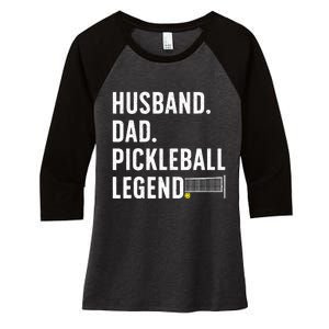 Pickleball Art For Husband Pickle Ball Pickleball Lover Women's Tri-Blend 3/4-Sleeve Raglan Shirt