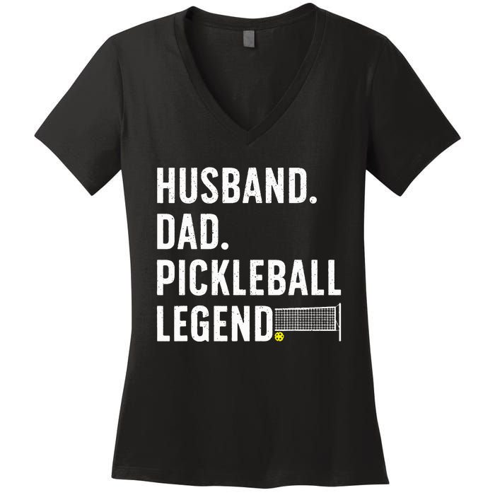 Pickleball Art For Husband Pickle Ball Pickleball Lover Women's V-Neck T-Shirt