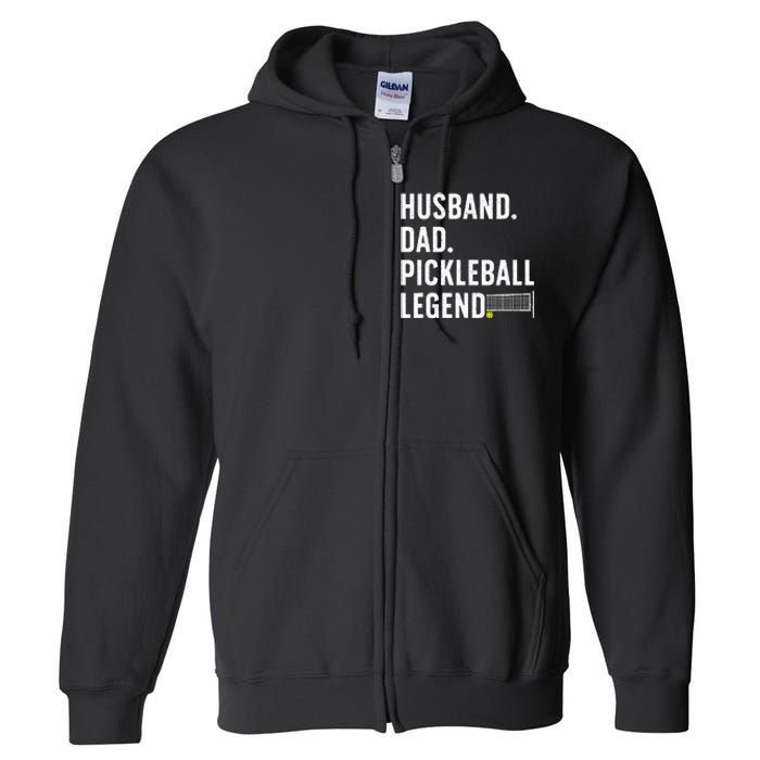 Pickleball Art For Husband Pickle Ball Pickleball Lover Full Zip Hoodie