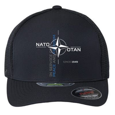 Peace And Freedom Otan Nato Flexfit Unipanel Trucker Cap
