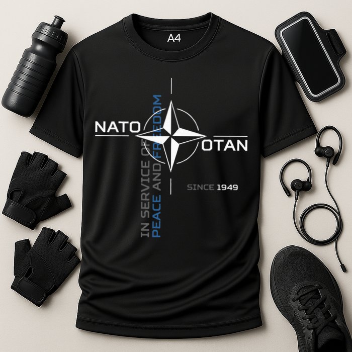 Peace And Freedom Otan Nato Cooling Performance Crew T-Shirt