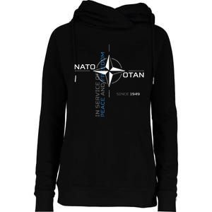 Peace And Freedom Otan Nato Womens Funnel Neck Pullover Hood