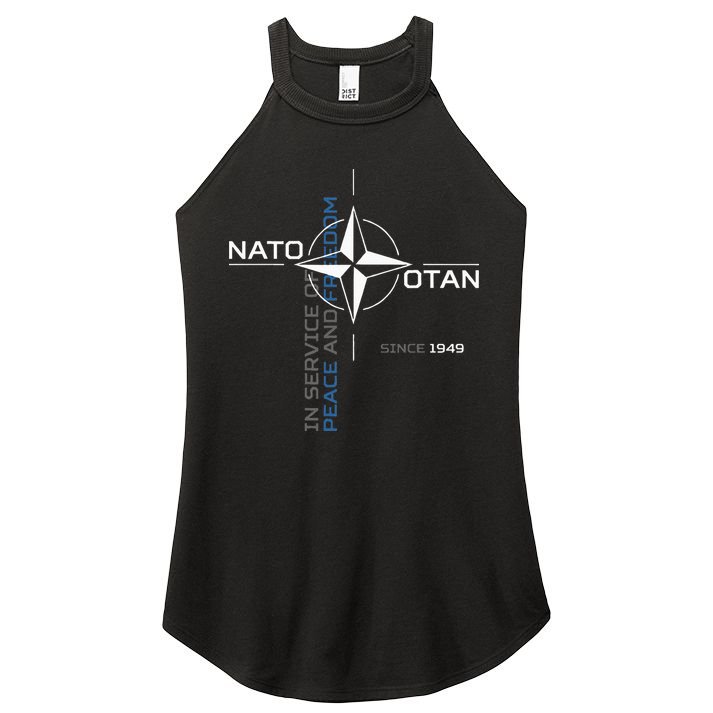 Peace And Freedom Otan Nato Women's Perfect Tri Rocker Tank