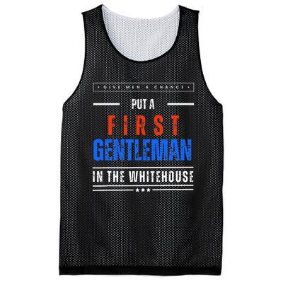 Put A First Gentleman In The Whitehouse Give A Chance Mesh Reversible Basketball Jersey Tank