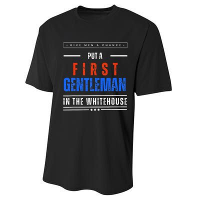 Put A First Gentleman In The Whitehouse Give A Chance Performance Sprint T-Shirt