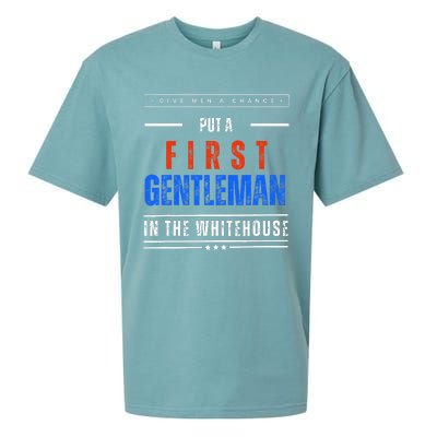 Put A First Gentleman In The Whitehouse Give A Chance Sueded Cloud Jersey T-Shirt