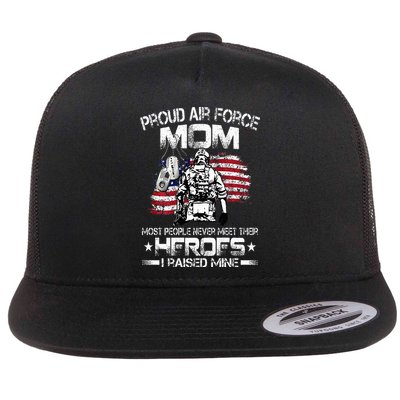 Proud Air Force Mom Air Force Graduation Mom USAF Heroes Flat Bill Trucker Hat
