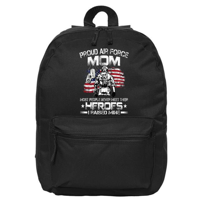 Proud Air Force Mom Air Force Graduation Mom USAF Heroes 16 in Basic Backpack