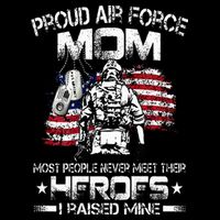 Proud Air Force Mom Air Force Graduation Mom USAF Heroes 16 in Basic Backpack
