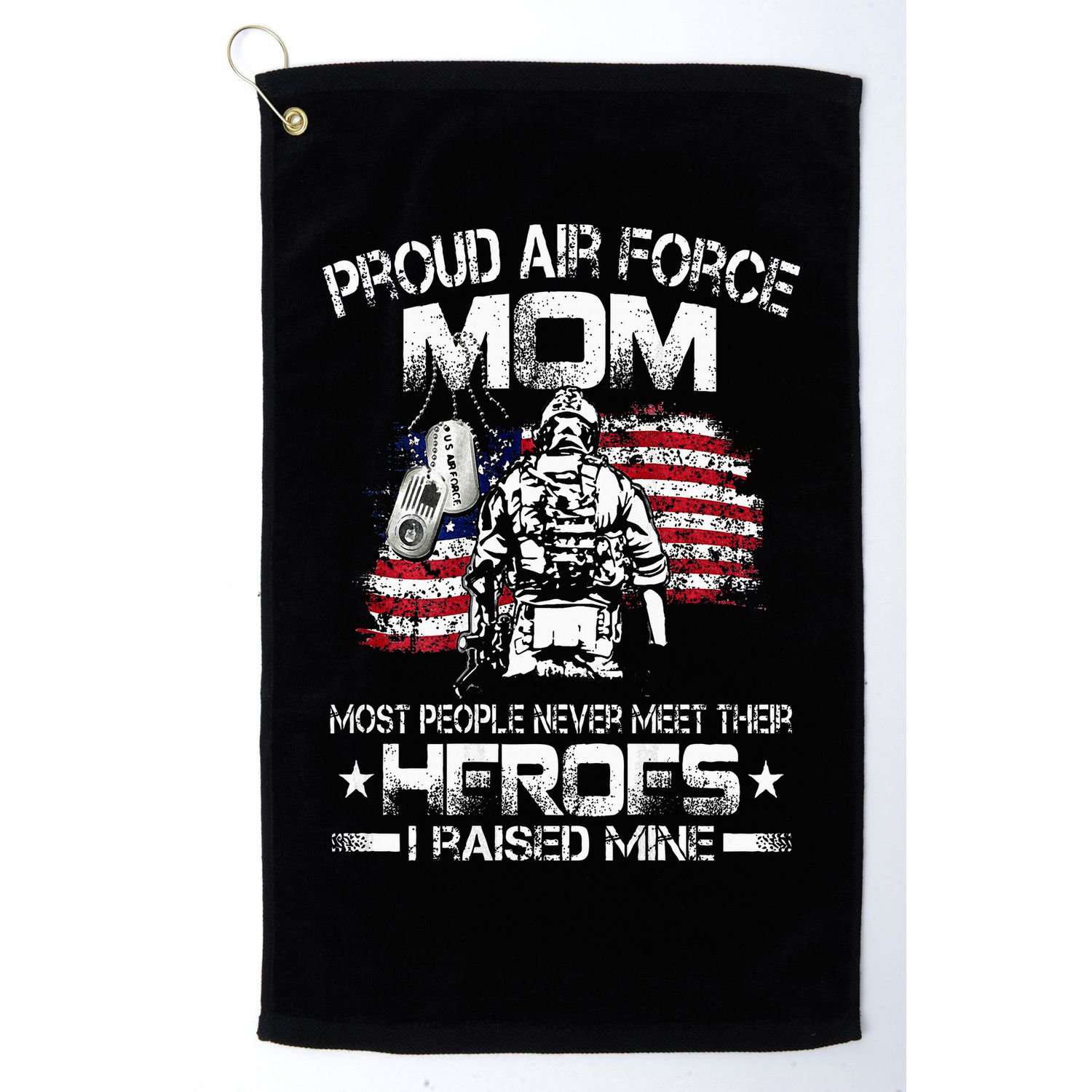 Proud Air Force Mom Air Force Graduation Mom USAF Heroes Golf Towel