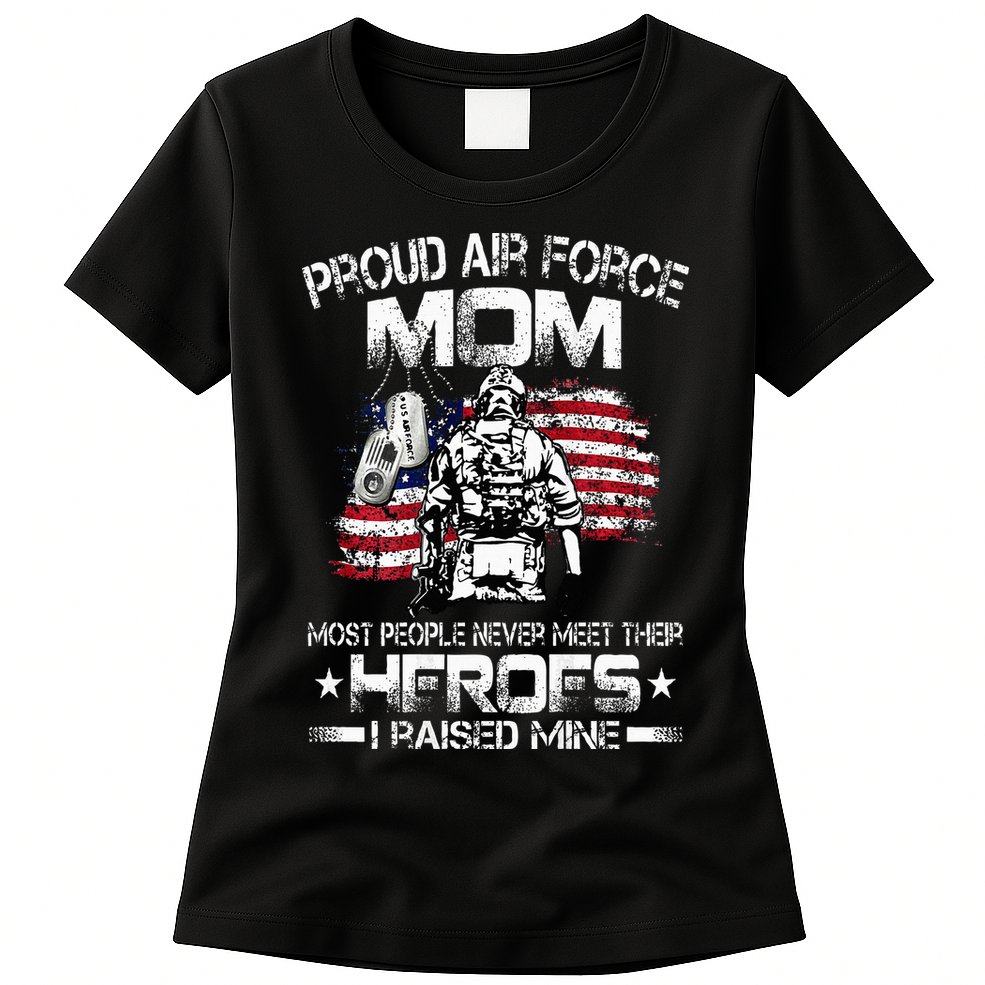 Proud Air Force Mom Air Force Graduation Mom USAF Heroes Womens T-Shirt