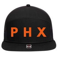 Phoenix AZ Fans PHX 7 Panel Mesh Trucker Snapback Hat