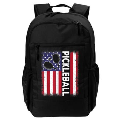 Pickleball American Flag Funny Pickleball Lover Backpack