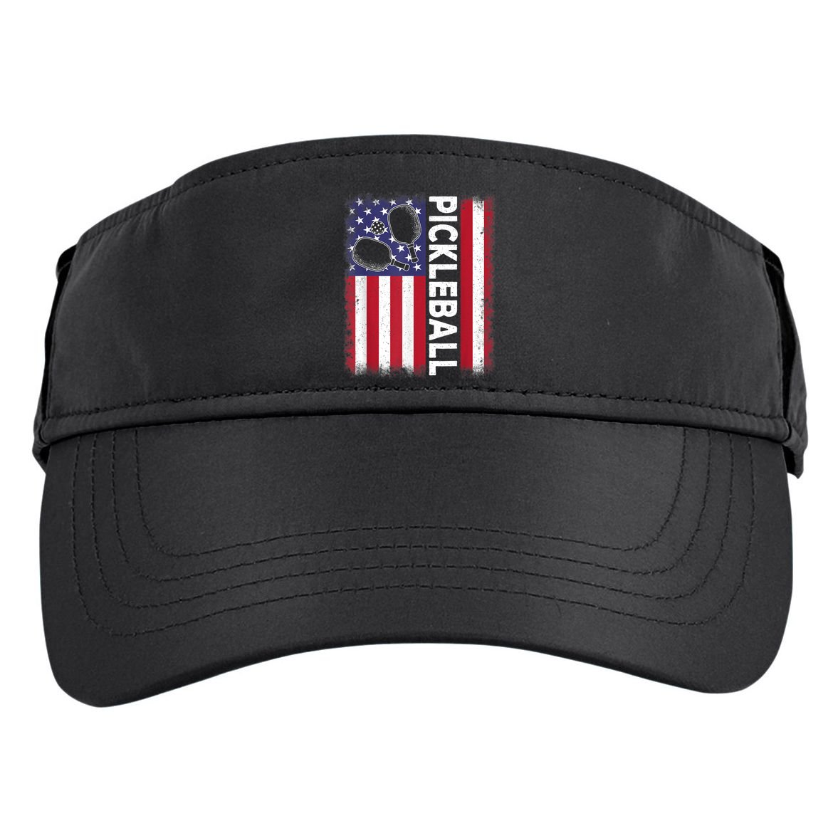 Pickleball American Flag Funny Pickleball Lover Adult Drive Performance Visor