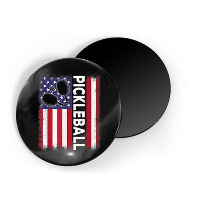 Pickleball American Flag Funny Pickleball Lover Magnet
