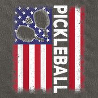 Pickleball American Flag Funny Pickleball Lover Cotton Canvas Backpack