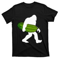 Pickle Art For Women Bigfoot Cucumber T-Shirt