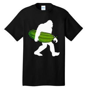 Pickle Art For Women Bigfoot Cucumber Tall T-Shirt