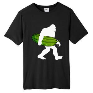 Pickle Art For Women Bigfoot Cucumber Tall Fusion ChromaSoft Performance T-Shirt