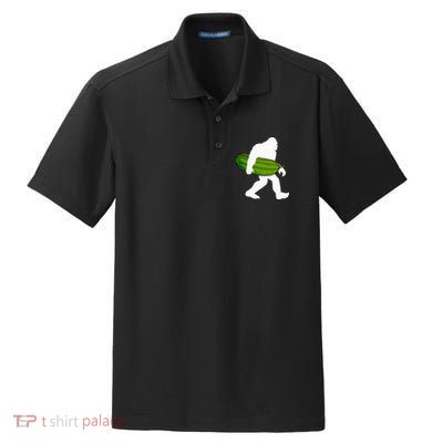 Pickle Art For Women Bigfoot Cucumber Dry Zone Grid Polo
