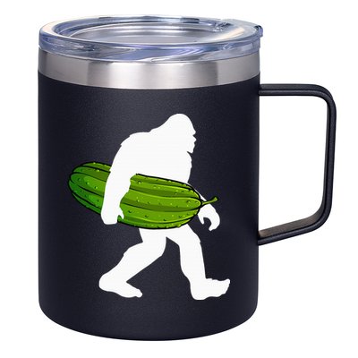 Pickle Art For Women Bigfoot Cucumber 12oz Stainless Steel Coffee Mug
