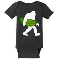 Pickle Art For Women Bigfoot Cucumber Baby Bodysuit