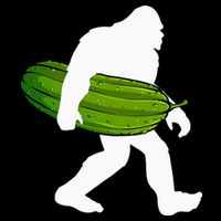 Pickle Art For Women Bigfoot Cucumber Baby Bodysuit