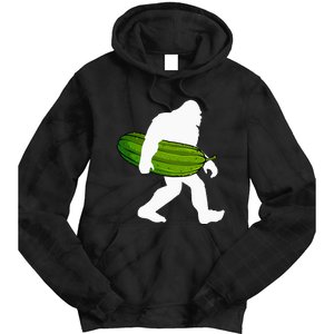 Pickle Art For Women Bigfoot Cucumber Tie Dye Hoodie