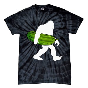 Pickle Art For Women Bigfoot Cucumber Tie-Dye T-Shirt