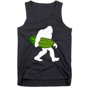 Pickle Art For Women Bigfoot Cucumber Tank Top