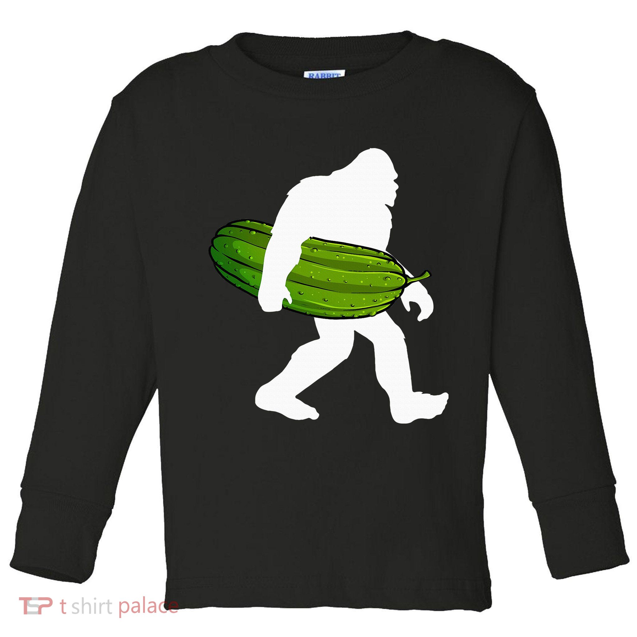 Pickle Art For Women Bigfoot Cucumber Toddler Long Sleeve Shirt