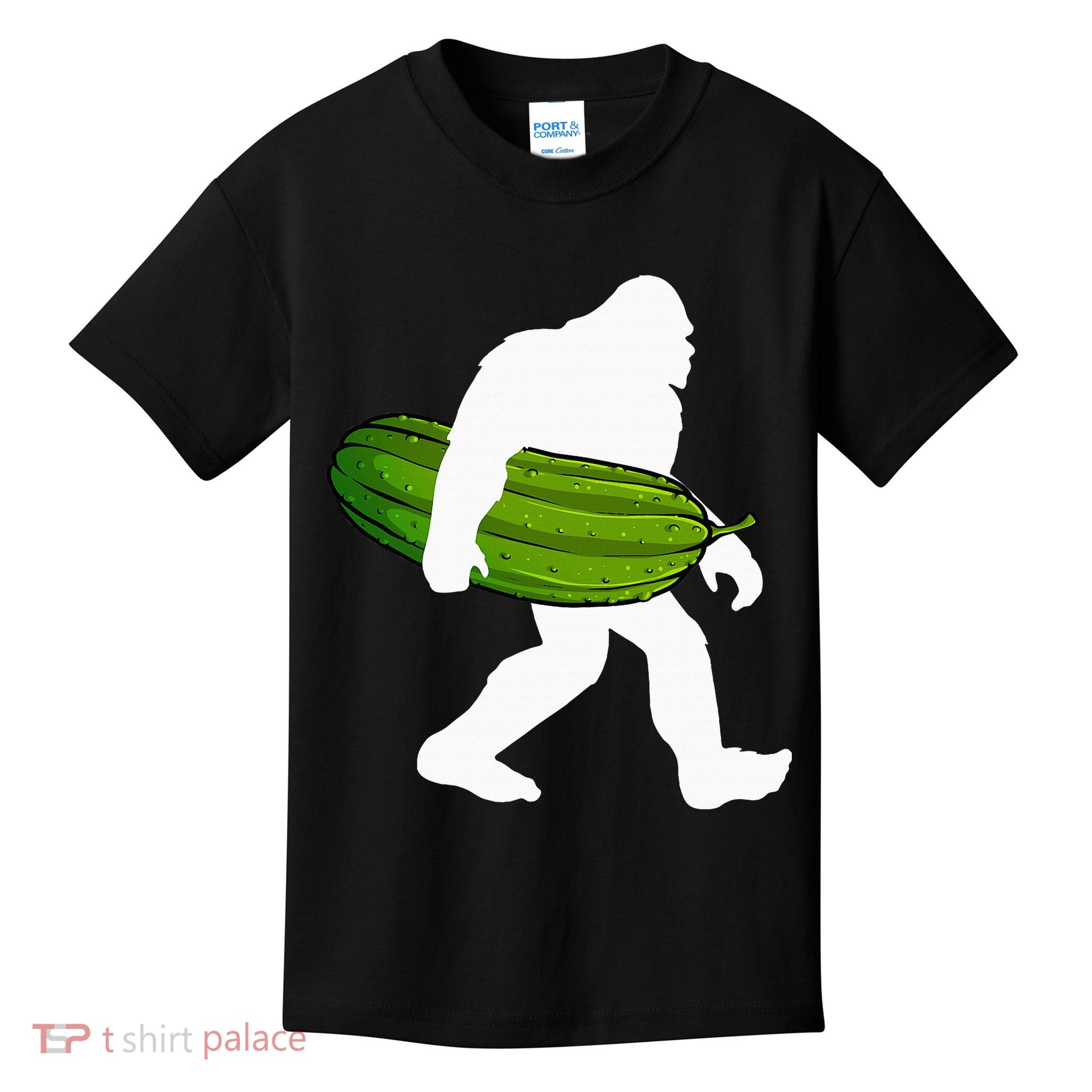 Pickle Art For Women Bigfoot Cucumber Kids T-Shirt