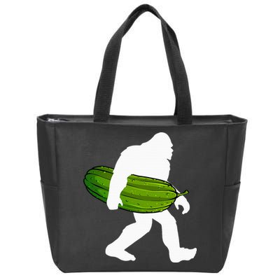 Pickle Art For Women Bigfoot Cucumber Zip Tote Bag