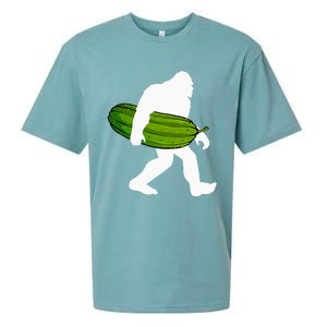 Pickle Art For Women Bigfoot Cucumber Sueded Cloud Jersey T-Shirt