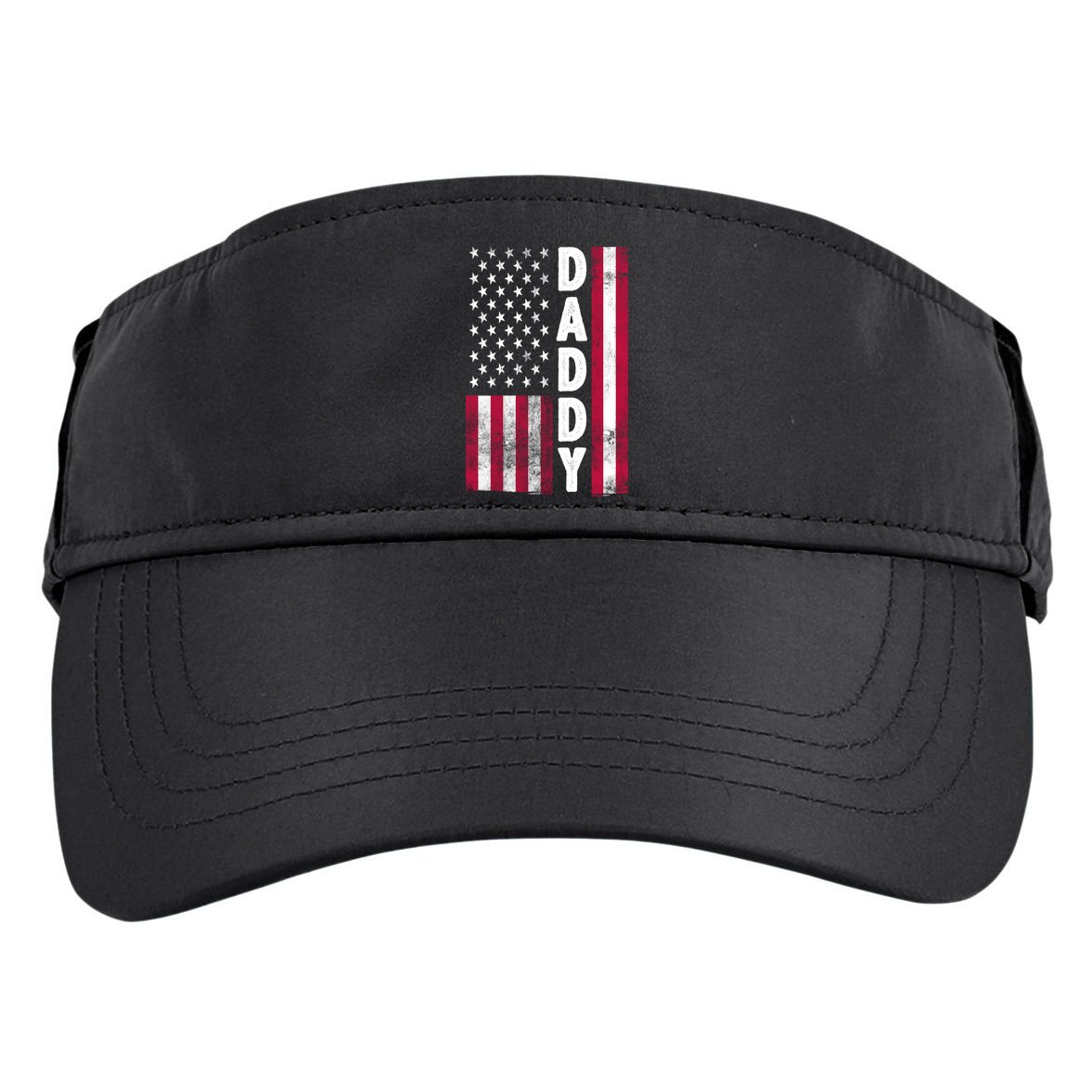 Patriotic American Flag Dad Father's Day Adult Drive Performance Visor