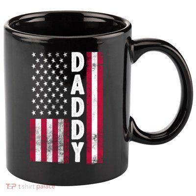 Patriotic American Flag Dad Father's Day 11oz C Handle Ceramic Mug