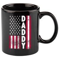 Patriotic American Flag Dad Father's Day 11oz C Handle Ceramic Mug